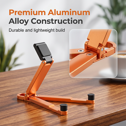 📱Mini Aluminum Phone Stand Keychain Foldable Desktop Holder – Small Gadget, Big Convenience✨