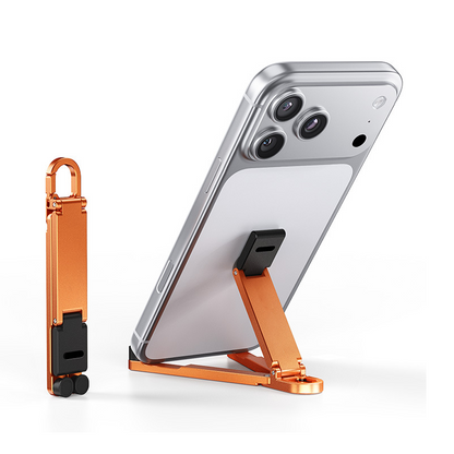 📱Mini Aluminum Phone Stand Keychain Foldable Desktop Holder – Small Gadget, Big Convenience✨