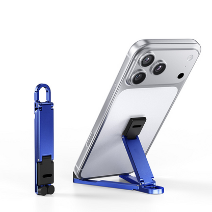 📱Mini Aluminum Phone Stand Keychain Foldable Desktop Holder – Small Gadget, Big Convenience✨