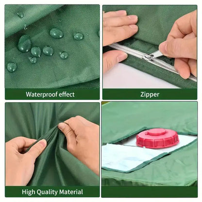 🔥Limited time 55% OFF! Safeguard your water quality! 💦Waterproof Outdoor IBC Tote Cover