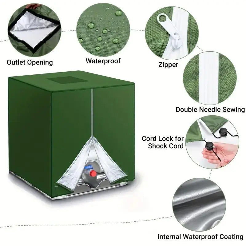 🔥Limited time 55% OFF! Safeguard your water quality! 💦Waterproof Outdoor IBC Tote Cover