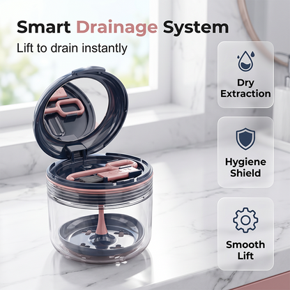 🦷Leakproof Retainer Case With Mirror Portable Aligner Soaking Box– Hygienic, Portable & Easy To Use✨