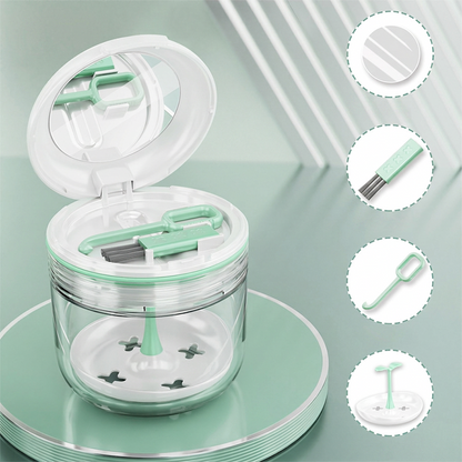 🦷Leakproof Retainer Case With Mirror Portable Aligner Soaking Box– Hygienic, Portable & Easy To Use✨