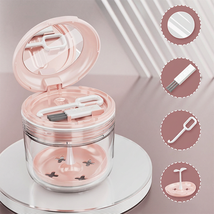 🦷Leakproof Retainer Case With Mirror Portable Aligner Soaking Box– Hygienic, Portable & Easy To Use✨