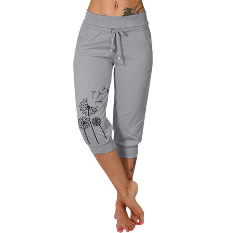 🌼🌿Women's High Waisted Drawstring Cropped Pants– Flattering Fit & Everyday Comfort ✨