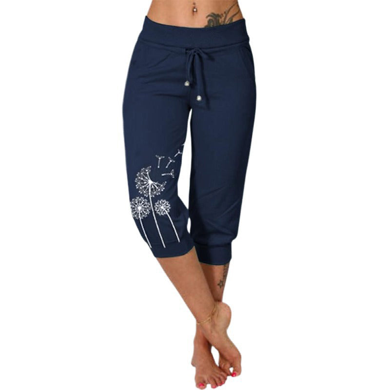 🌼🌿Women's High Waisted Drawstring Cropped Pants– Flattering Fit & Everyday Comfort ✨