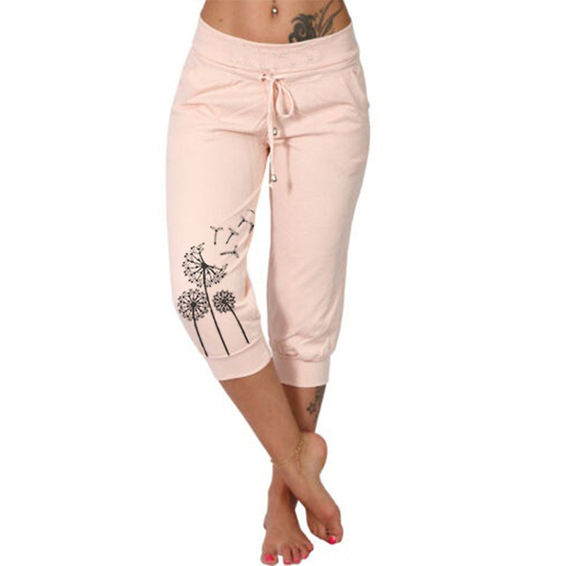 🌼🌿Women's High Waisted Drawstring Cropped Pants– Flattering Fit & Everyday Comfort ✨