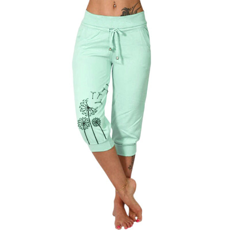 🌼🌿Women's High Waisted Drawstring Cropped Pants– Flattering Fit & Everyday Comfort ✨