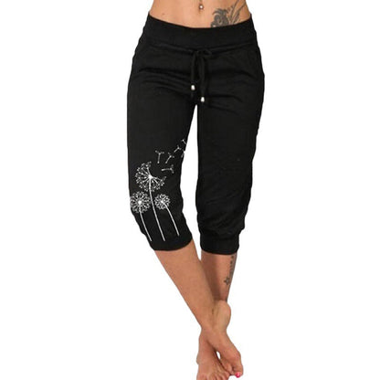 🌼🌿Women's High Waisted Drawstring Cropped Pants– Flattering Fit & Everyday Comfort ✨