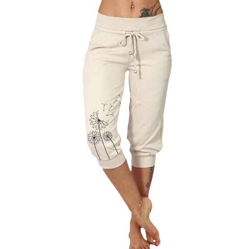 🌼🌿Women's High Waisted Drawstring Cropped Pants– Flattering Fit & Everyday Comfort ✨