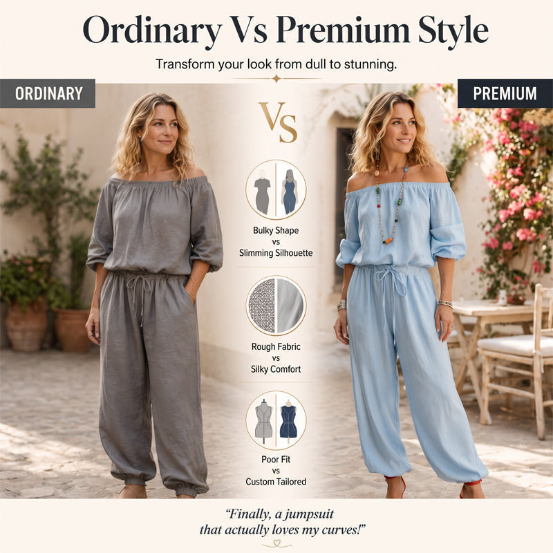 🌸Women's Off Shoulder Jumpsuit – Effortless Chic With A Flattering Fit ✨