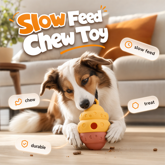 🐶Interactive Pet Slow Feeder & Chew Toy - Stop Boredom & Slow Down Fast Eating🐾 ✨
