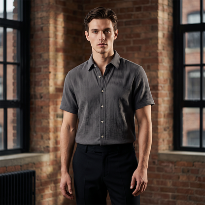 ☀️New Arrival✨🌿 Lightweight Cotton Shirt– Breathable Relaxed Fit For Effortless Holiday Style✨