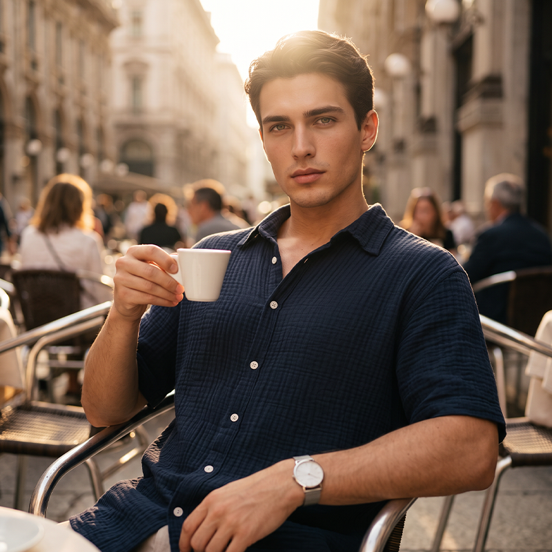 ☀️New Arrival✨🌿 Lightweight Cotton Shirt– Breathable Relaxed Fit For Effortless Holiday Style✨