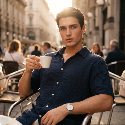 ☀️New Arrival✨🌿 Lightweight Cotton Shirt– Breathable Relaxed Fit For Effortless Holiday Style✨