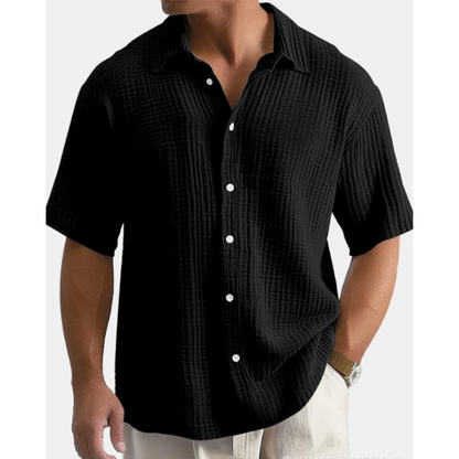 ☀️New Arrival✨🌿 Lightweight Cotton Shirt– Breathable Relaxed Fit For Effortless Holiday Style✨