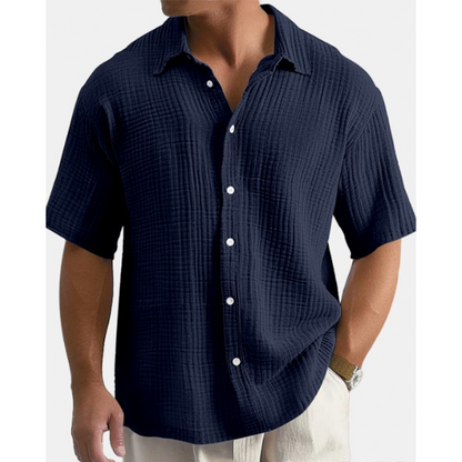 ☀️New Arrival✨🌿 Lightweight Cotton Shirt– Breathable Relaxed Fit For Effortless Holiday Style✨