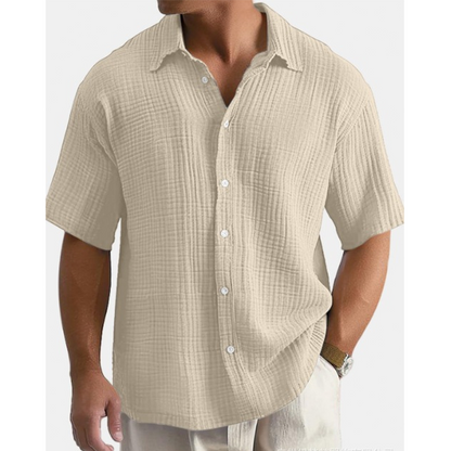 ☀️New Arrival✨🌿 Lightweight Cotton Shirt– Breathable Relaxed Fit For Effortless Holiday Style✨