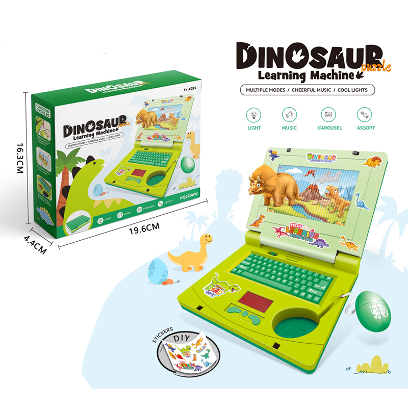 🔥 Interactive Simulation Toy Laptop – Pretend Play Computer with A-Z Keyboard & 1-10 Number Keys, 55+ Songs Lights Sounds, 5 Learning Modes (ABC/Numbers/Music/Games/Messages), Foldable with Handle