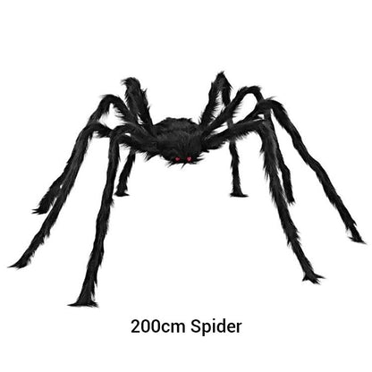 🕷️Hairy Spider with Large Web Halloween Outdoor Decoration - Turn Your Garden Into A Haunted Scene In Minutes 👻
