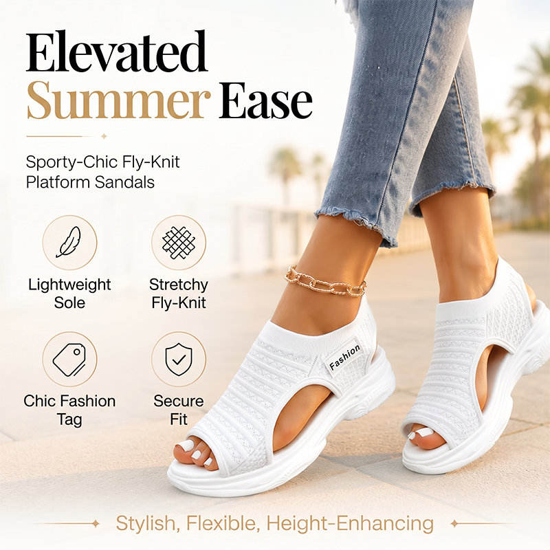 ✨Women's Casual Knit Platform Sandals – Lightweight Comfort Meets Everyday Summer Style ☀️