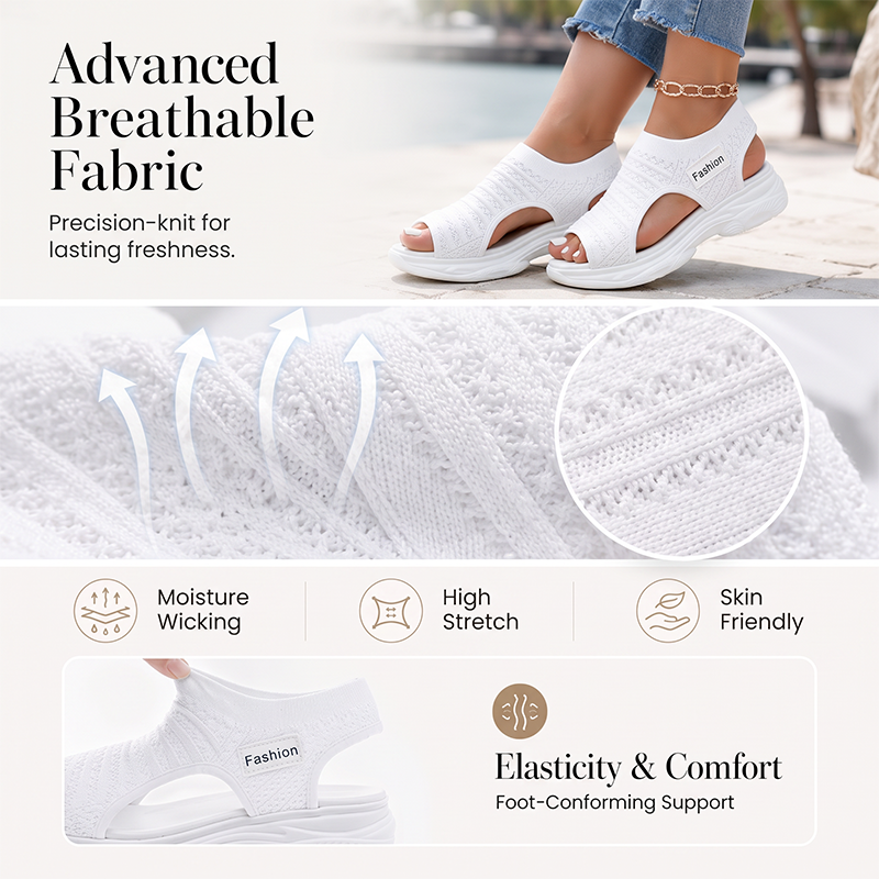 ✨Women's Casual Knit Platform Sandals – Lightweight Comfort Meets Everyday Summer Style ☀️