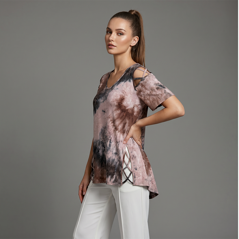 🎉 2026 Sale — Over 35,000 Sold! 💞 Women's V-Neck Heart Print Top – Sweet Love Style 🌸
