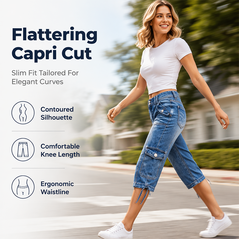 👖 ZEITLICH BEGRENZT 50% RABATT! Damen Vintage Casual Mules Jeanshose, Slim Fit Stylische Alltagshose