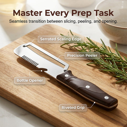 🥕 Multifunctional Stainless Steel Fruit And Vegetable Peeler For The Kitchen– The Professional Prep Tool For Faster Cooking ✨