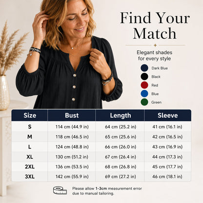 ✨ Women's 3/4 Sleeve Loose Fit Tunics Top – Flattering Loose Fit For Effortless Everyday Style 🌸