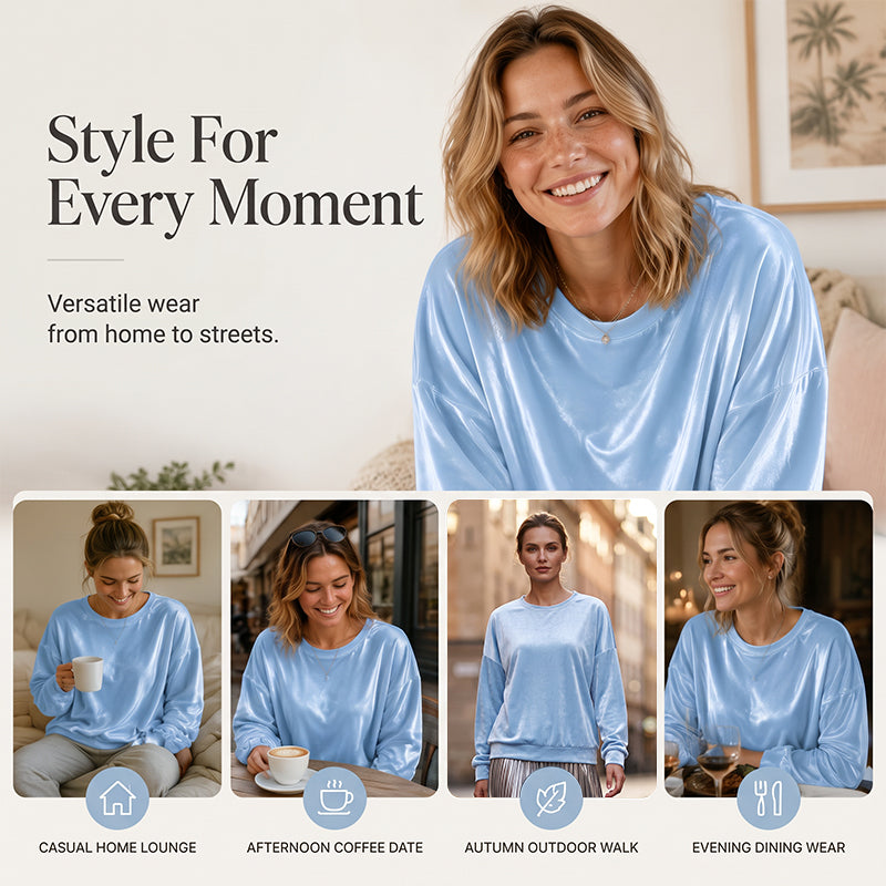 🔥 50% Off! ✨ Women's Crew-Neck Long-Sleeve Casual Top — An Everyday Essential For Any Occasion 🌿