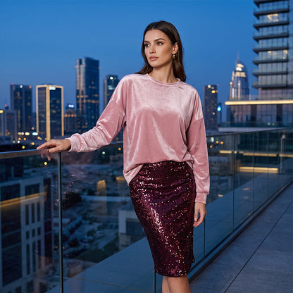 🔥 50% Off! ✨ Women's Crew-Neck Long-Sleeve Casual Top — An Everyday Essential For Any Occasion 🌿