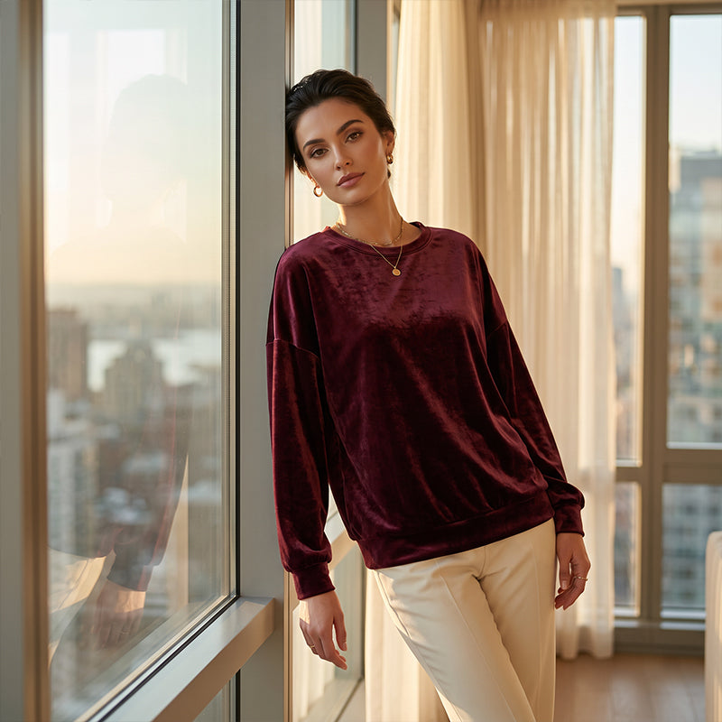 🔥 50% Off! ✨ Women's Crew-Neck Long-Sleeve Casual Top — An Everyday Essential For Any Occasion 🌿