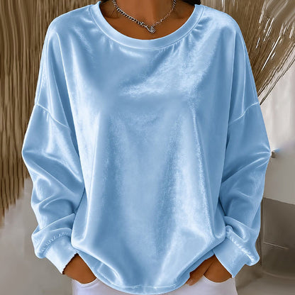 🔥 50% Off! ✨ Women's Crew-Neck Long-Sleeve Casual Top — An Everyday Essential For Any Occasion 🌿
