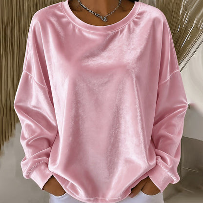 🔥 50% Off! ✨ Women's Crew-Neck Long-Sleeve Casual Top — An Everyday Essential For Any Occasion 🌿