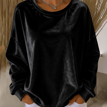 🔥 50% Off! ✨ Women's Crew-Neck Long-Sleeve Casual Top — An Everyday Essential For Any Occasion 🌿