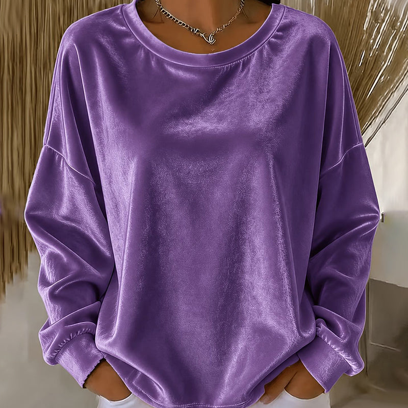 🔥 50% Off! ✨ Women's Crew-Neck Long-Sleeve Casual Top — An Everyday Essential For Any Occasion 🌿