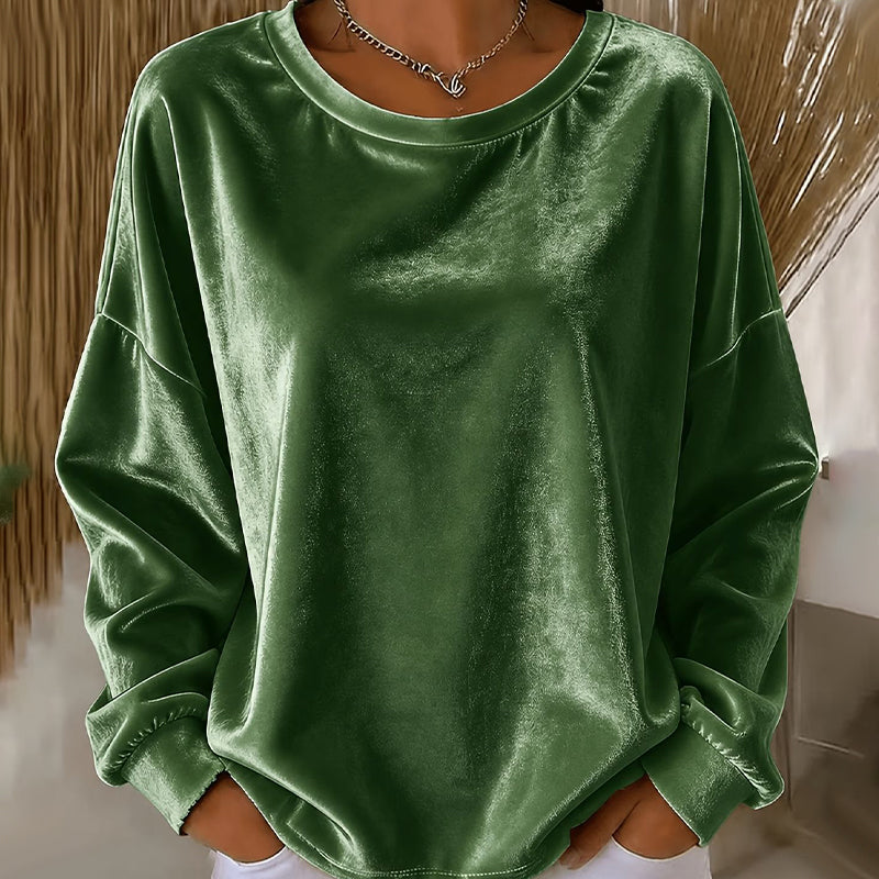 🔥 50% Off! ✨ Women's Crew-Neck Long-Sleeve Casual Top — An Everyday Essential For Any Occasion 🌿