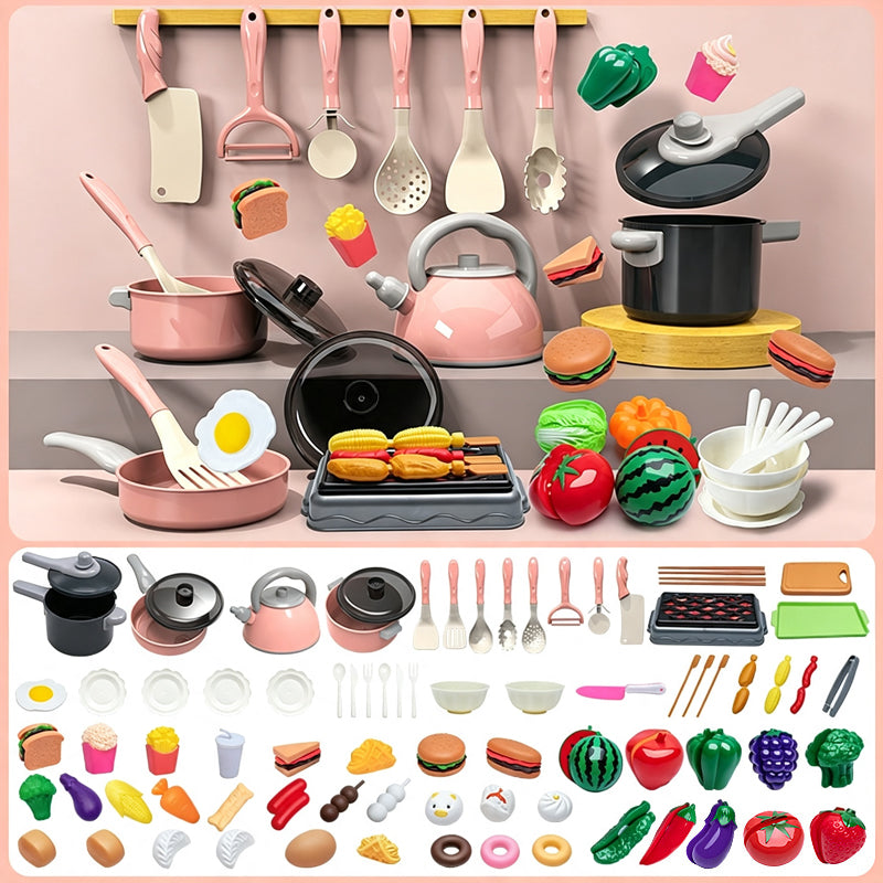 🔥 50% Off! 🏕️ Kids' Toy Kitchen—Create fun camping adventures and let children cook just like grown-ups ✨