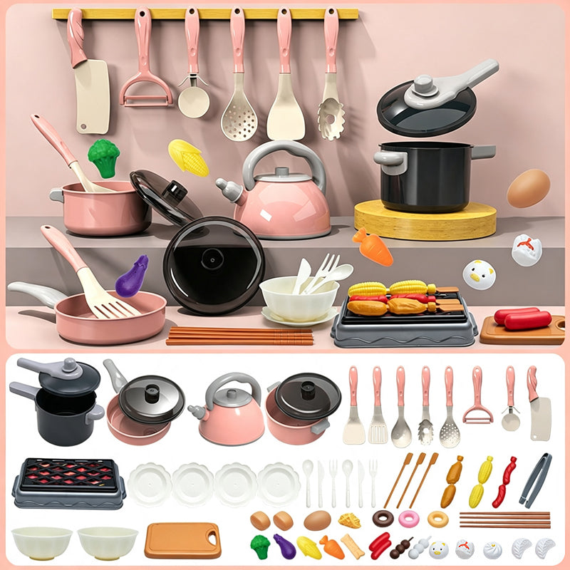 🔥 50% Off! 🏕️ Kids' Toy Kitchen—Create fun camping adventures and let children cook just like grown-ups ✨