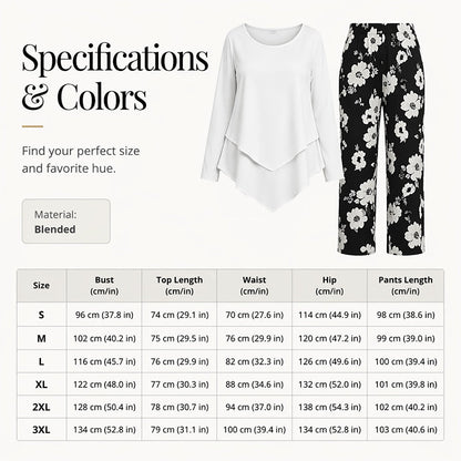 🔥 50% Off! 🌸 Women's Casual Two-piece Set (top and pants) ✨