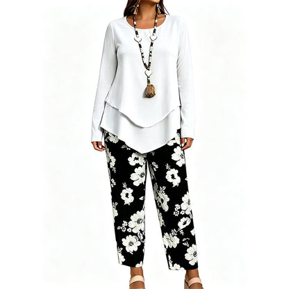 🔥 50% Off! 🌸 Women's Casual Two-piece Set (top and pants) ✨