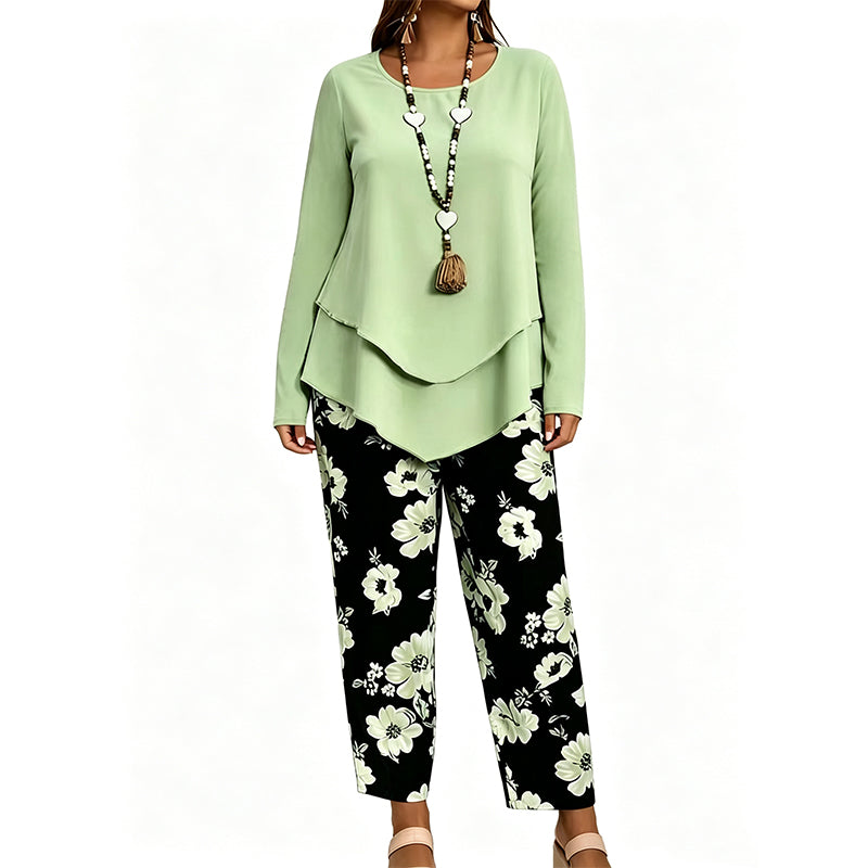 🔥 50% Off! 🌸 Women's Casual Two-piece Set (top and pants) ✨
