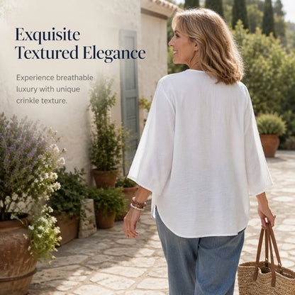 ⌛Limited-Time Offer-Women’s V-Neck Button Up Cardigan Casual Shirt – Lightweight Elegance For Effortless Everyday Style
