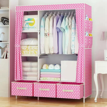 🏠Portable Wardrobe with 3 Drawers – Create A Clutter-Free Bedroom With Smart Storage Space