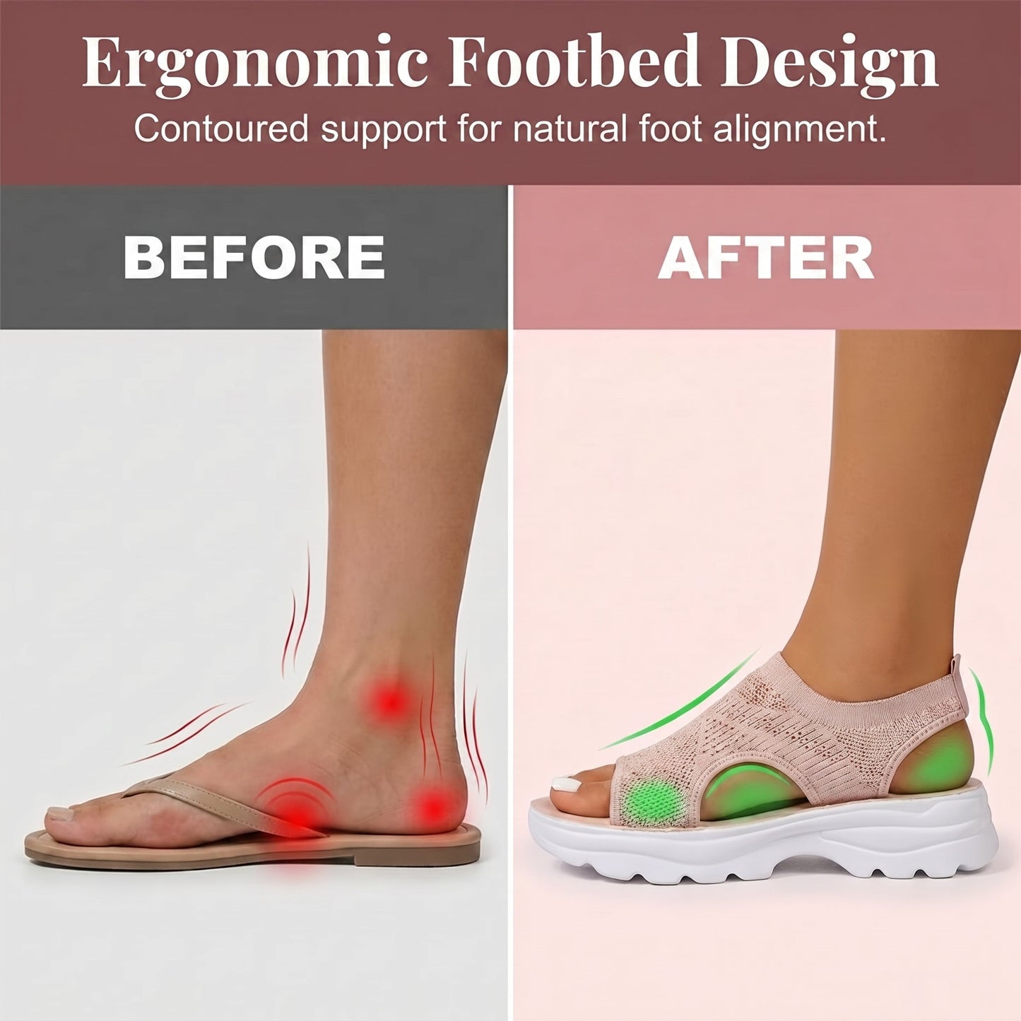 👡🔥 Women's Breathable Mesh Platform Sandals – Lightweight, Breathable, and Comfortable ✨