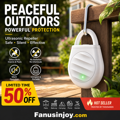 🦟🚫 Goodbye Bites & Buzzing – Portable Ultrasonic Bird Repellent Keychain🌿