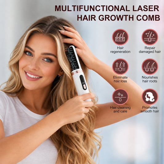 🔥 Limited-Time Sale – Up to 50% OFF⏳ Electric Current Scalp Care And Hair Strengthening Comb✨